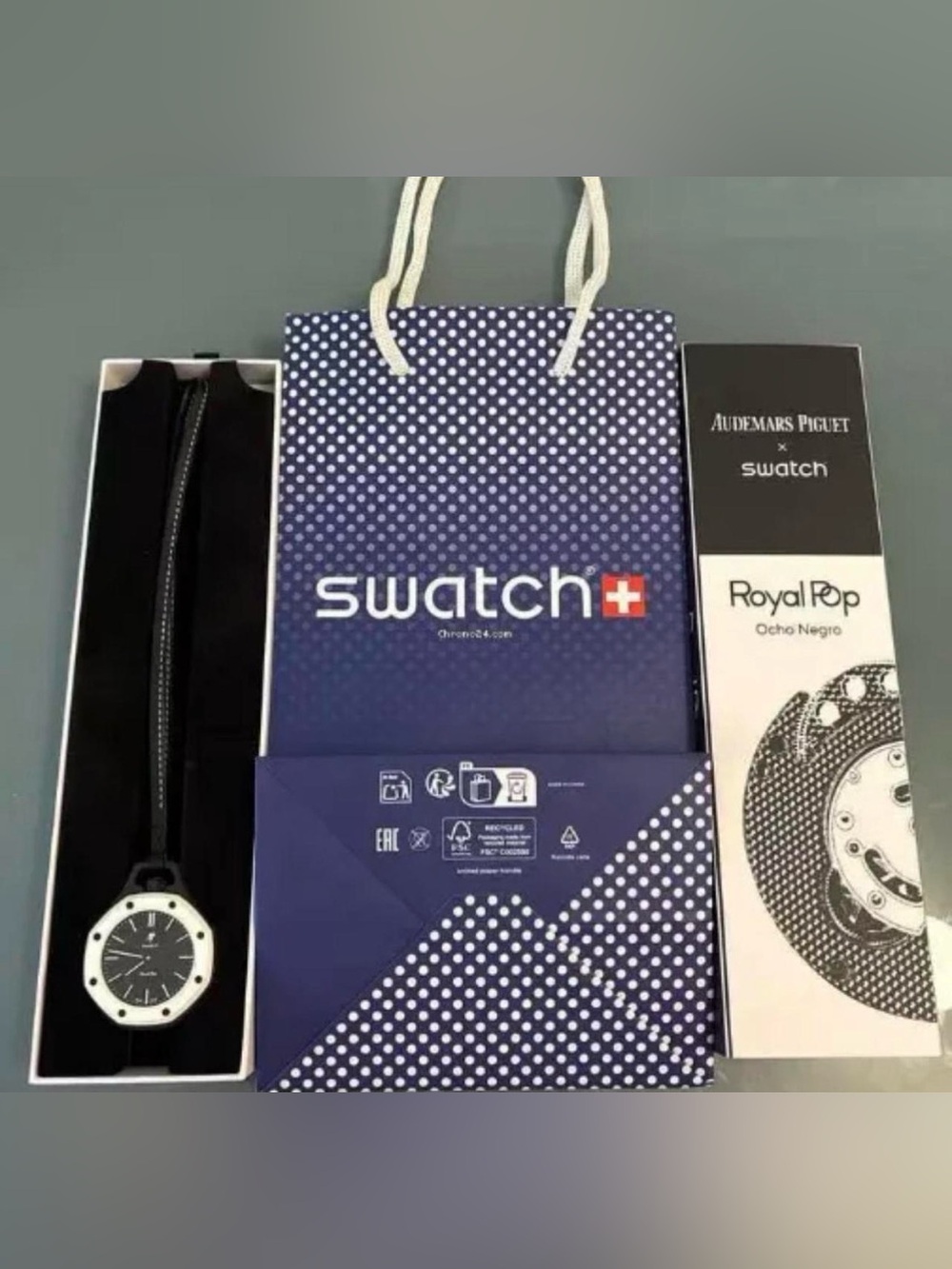 Shipping on July 3 AP Swatch Royal Pop Ocho Negro